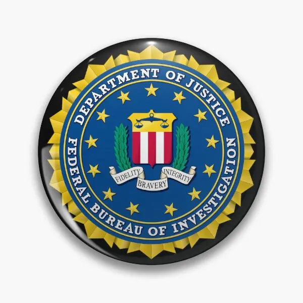 Fbi Emblemat Odznaka Wysokiej jakości Miękki Przycisk Szpilka Kreatywna Odznaka Kreskówka Ozdoba Kołnierz Broszka Miłośnik mody Szpilka do klapy Kobiety Śliczne