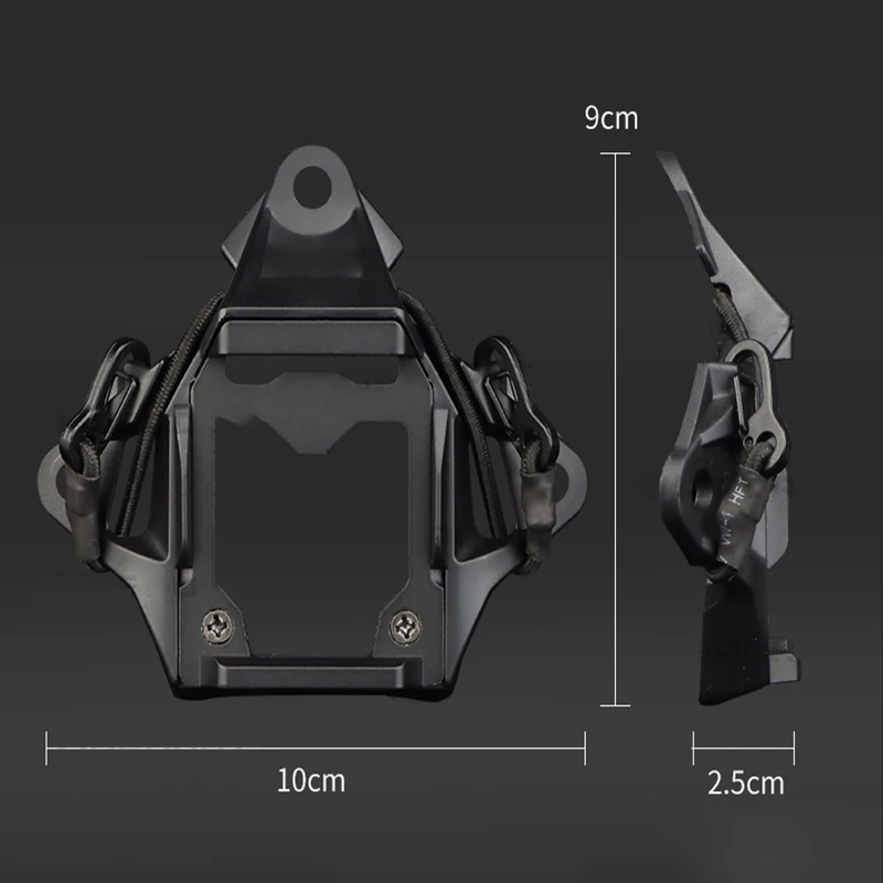 전술 FAST 하이 컷 헬멧 NVG 슈라우드 스포츠 카메라 브래킷 베이스, 군용 3 홀 NVG 마운트 어댑터, 헬멧 액세서리