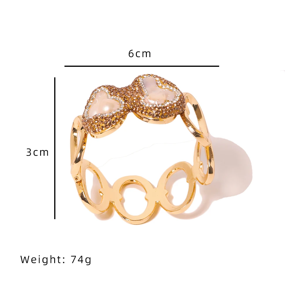 Glseevo Natural Fresh Water Pearl Lnlaid Zircon Fashion Jewelry Femme Charm Bracelet Palace Retro StyleGB1100