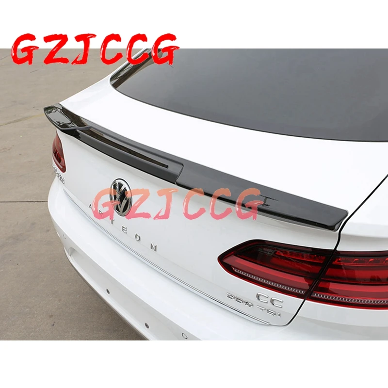 

2019 New Passat CC spoiler ABS pseudo carbon fiber color rear roof spoiler lip wing for Volkswagen Passat CC spoiler