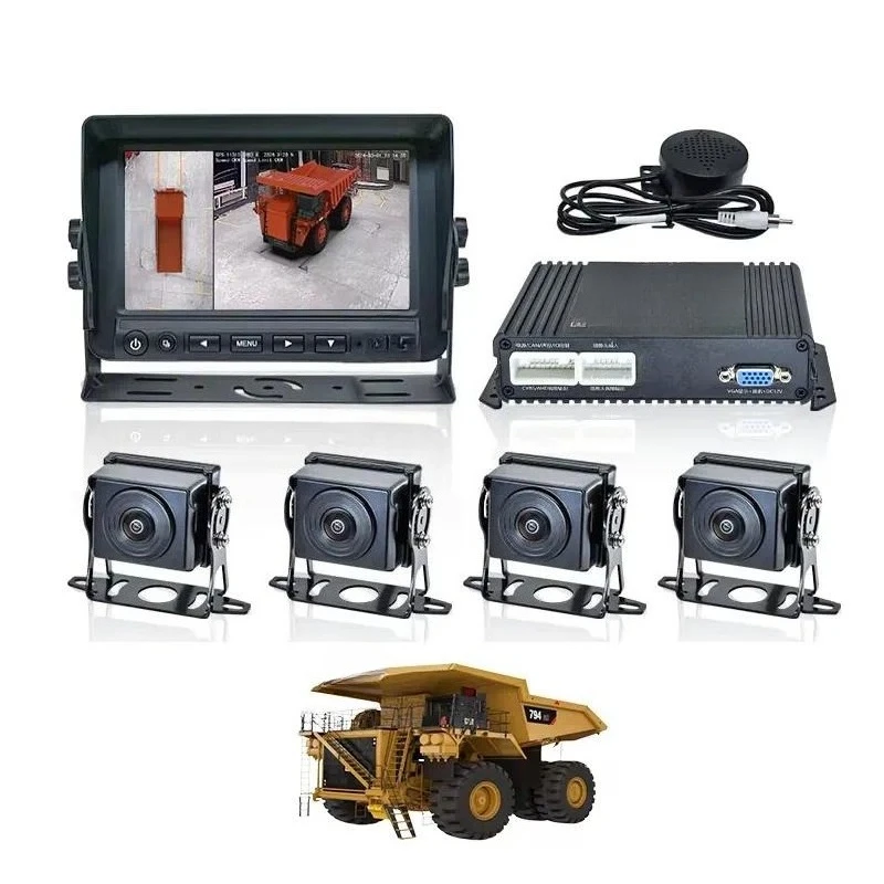 4CH 1080P Blind Spot Detection 360 AVM Surround View Panoramic Camera System for Truck Bus Motorhome
