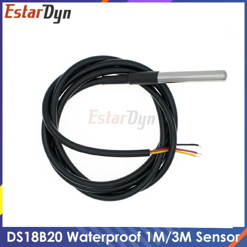 DS1820 Rvs Pakket Waterdichte DS18b20 Temperatuursensor Temperatuursensor 18B20 Voor Arduino