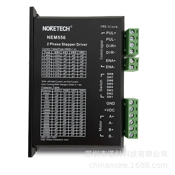 The Docking Station Drives The NEM556 Stepper Drive Servo