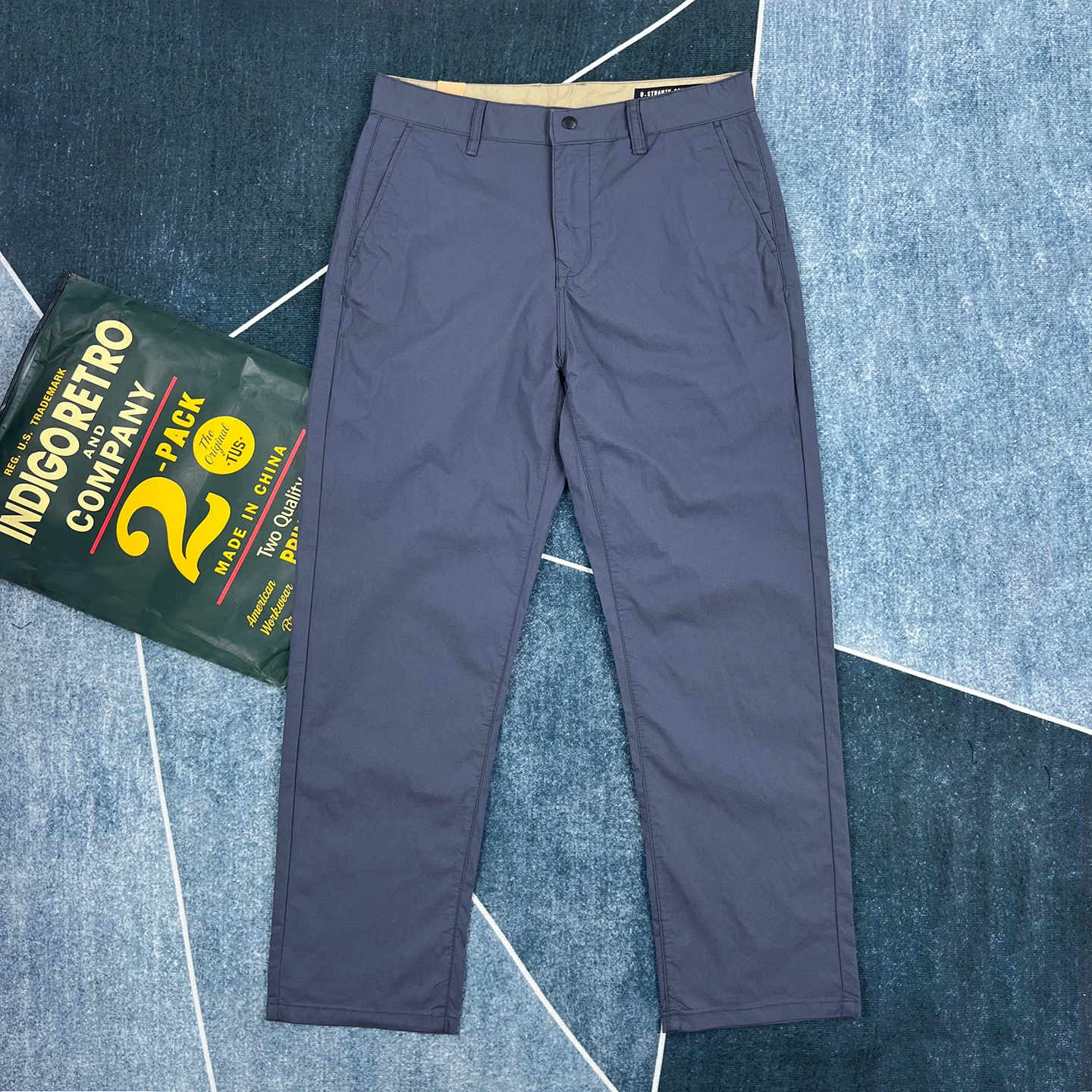 

Summer Lightweight Quick-Dry Stretch Straight-Cut Casual Pants Men's Japan Retro Workwear Chino Pants American Outdoor Trousers