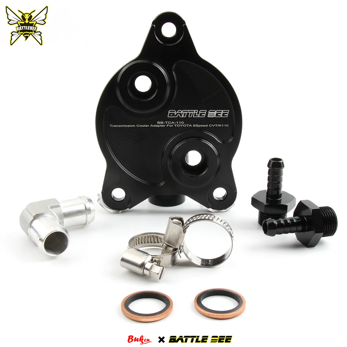 Wholesale New BATTLE BEE Transmission Gearbox Radiator Base Aluminum Alloy Black High Quality Low Price 6-speed CVT BB-TCA-110