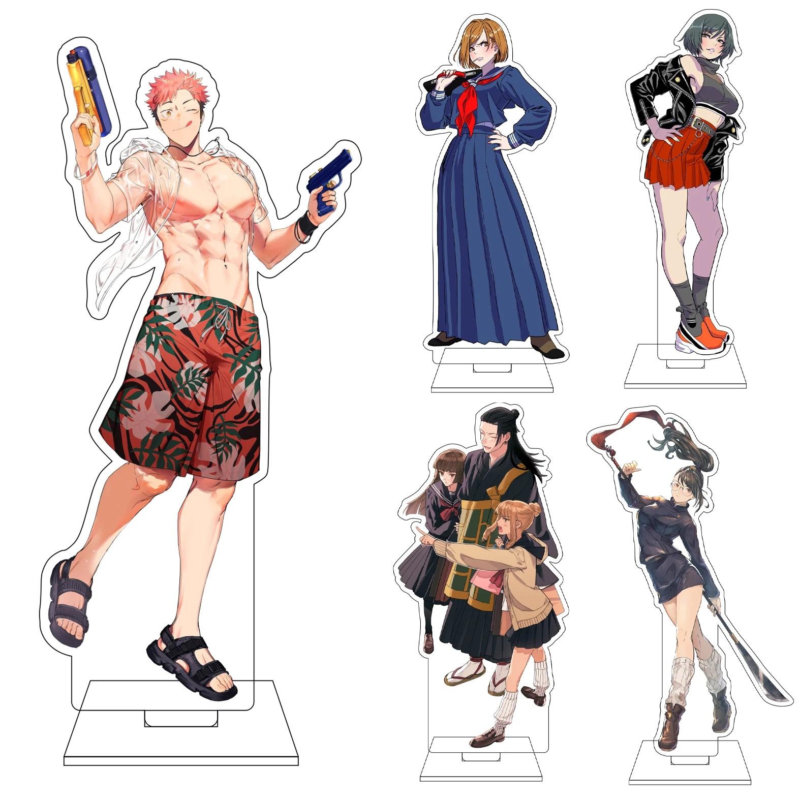 Figura de acrílico de 16 cm de anime Jujutsu Kaisen, base de exhibición para cosplay, Ryomen Sukuna, Mahito, Fushiguro Toji, adornos, regalos