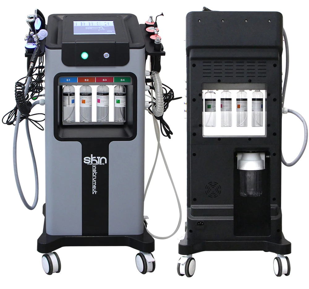 10-in-1 Bubble Oxygenatie Ultrasone Scrubber Hydrodermabrasie Gezichtsschoonheidsmachine Vrouwen Esthetische Schoonheidsapparatuur