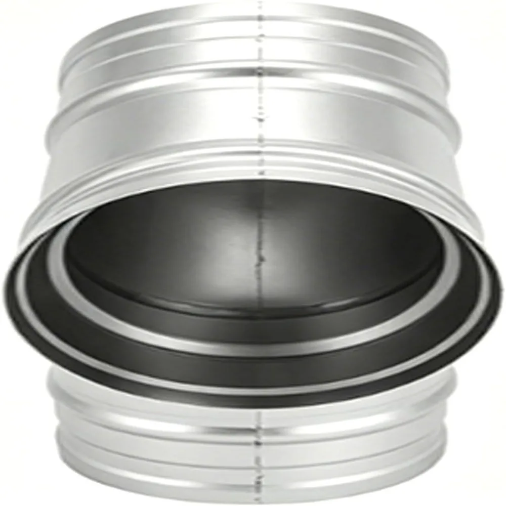 4 Inch Diameter Duct Splitter Connector Metal 45 Degree Angle Y Shaped Duct Hose Y Shape Structure 3 Way Design