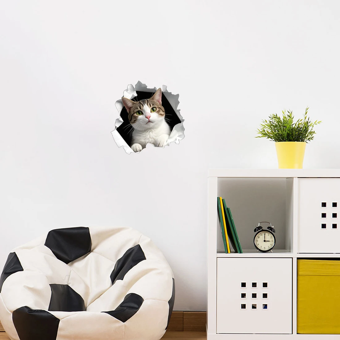 Three Ratels CG99 Fun cat animal stickers for home decoration waterproof car body decals