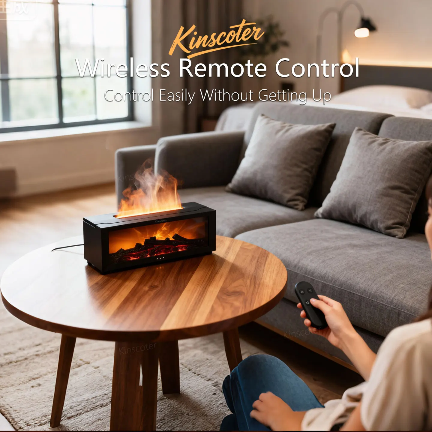 Difusor de Aroma para chimenea creativo, humidificador de aire de aceite esencial, Difusor con Control remoto, decoración de escritorio para el hogar, regalo de vacaciones