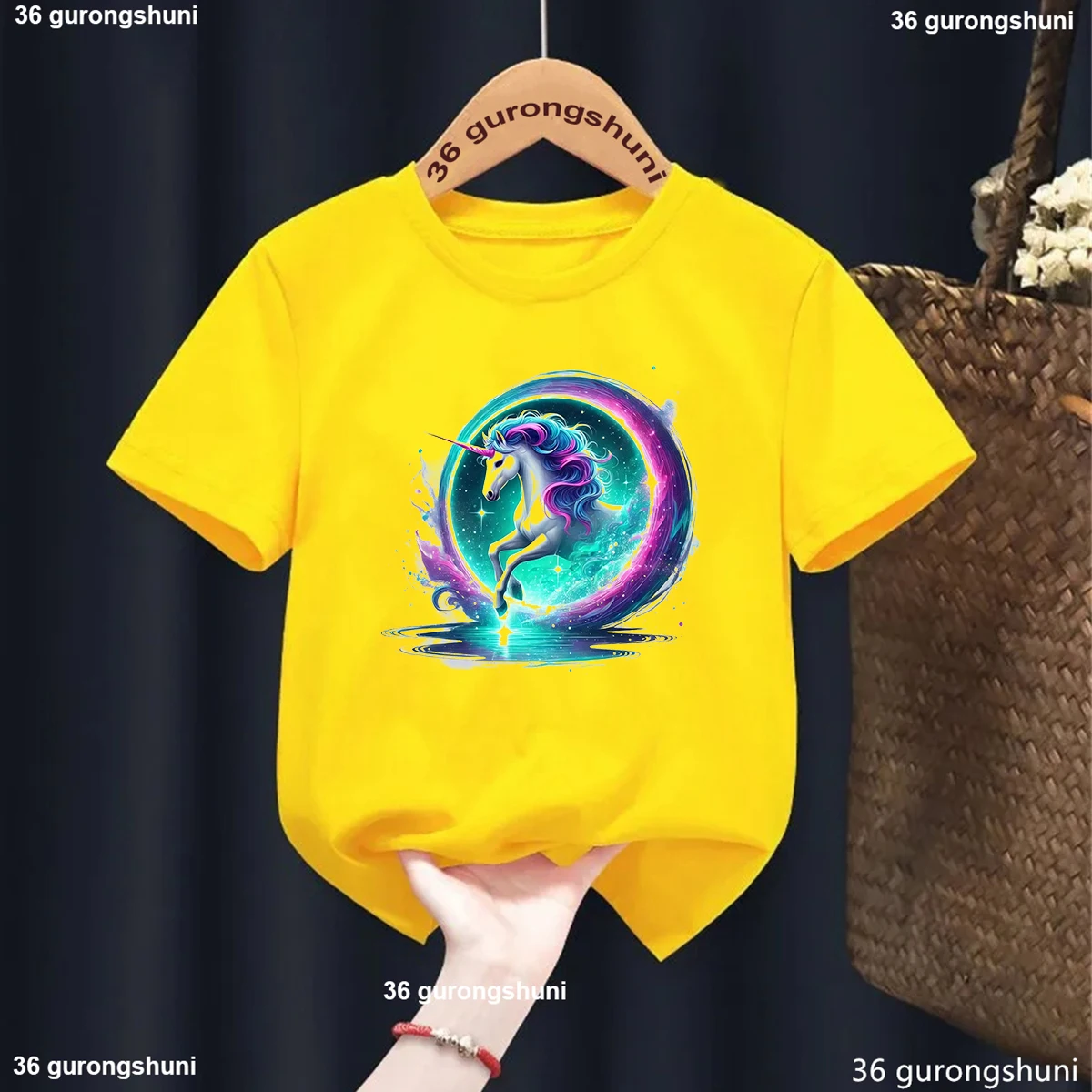 T-shirt à manches courtes imprimé de dessin animé de la galAct Nairobi orn pour filles et garçons, motif 3d drôle et cool, vêtements pour enfants, t-shirt d'été