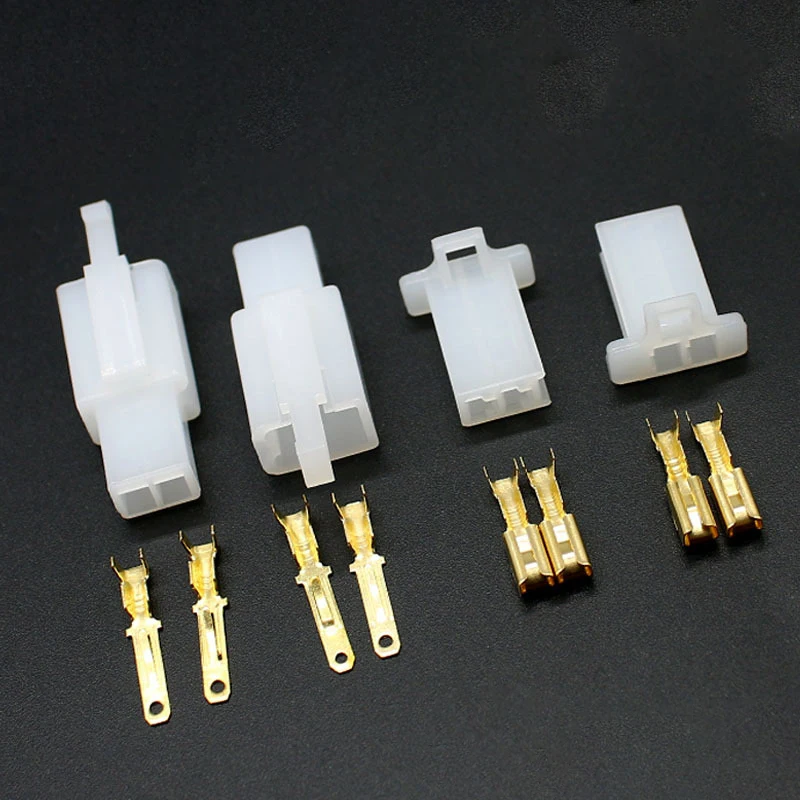 10sets 2.8mm connector 2P 3P 4P 6P 9P Electrical 2.8 Connector Kits Male Female Socket Plug For Motorcycle Motorbike Car