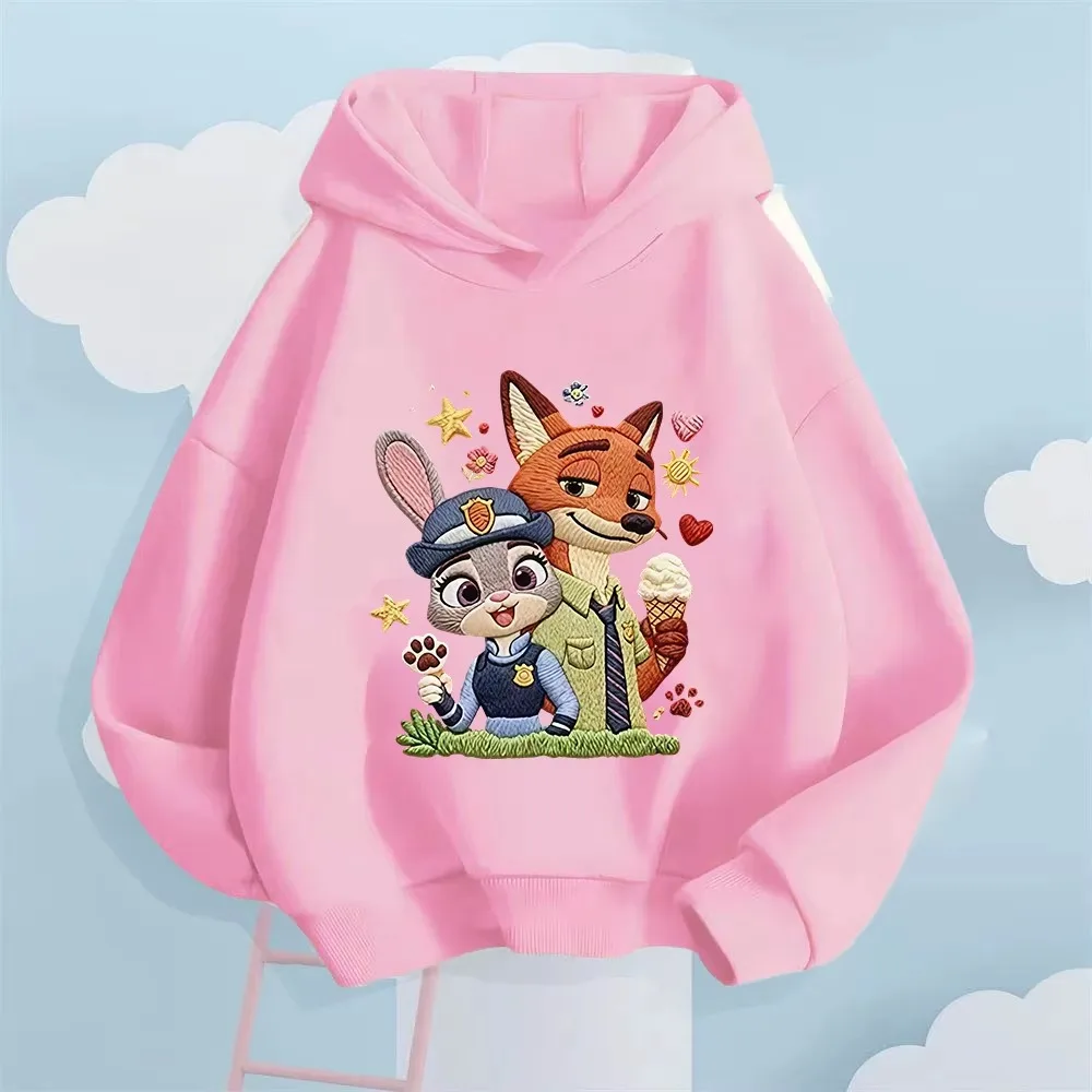 2026 New Autumn-Winter Cute and Fashionable Hooded Sweatshirt, Adorable Bunny Children's Sports Shirt, Clothing for Boys  Girls