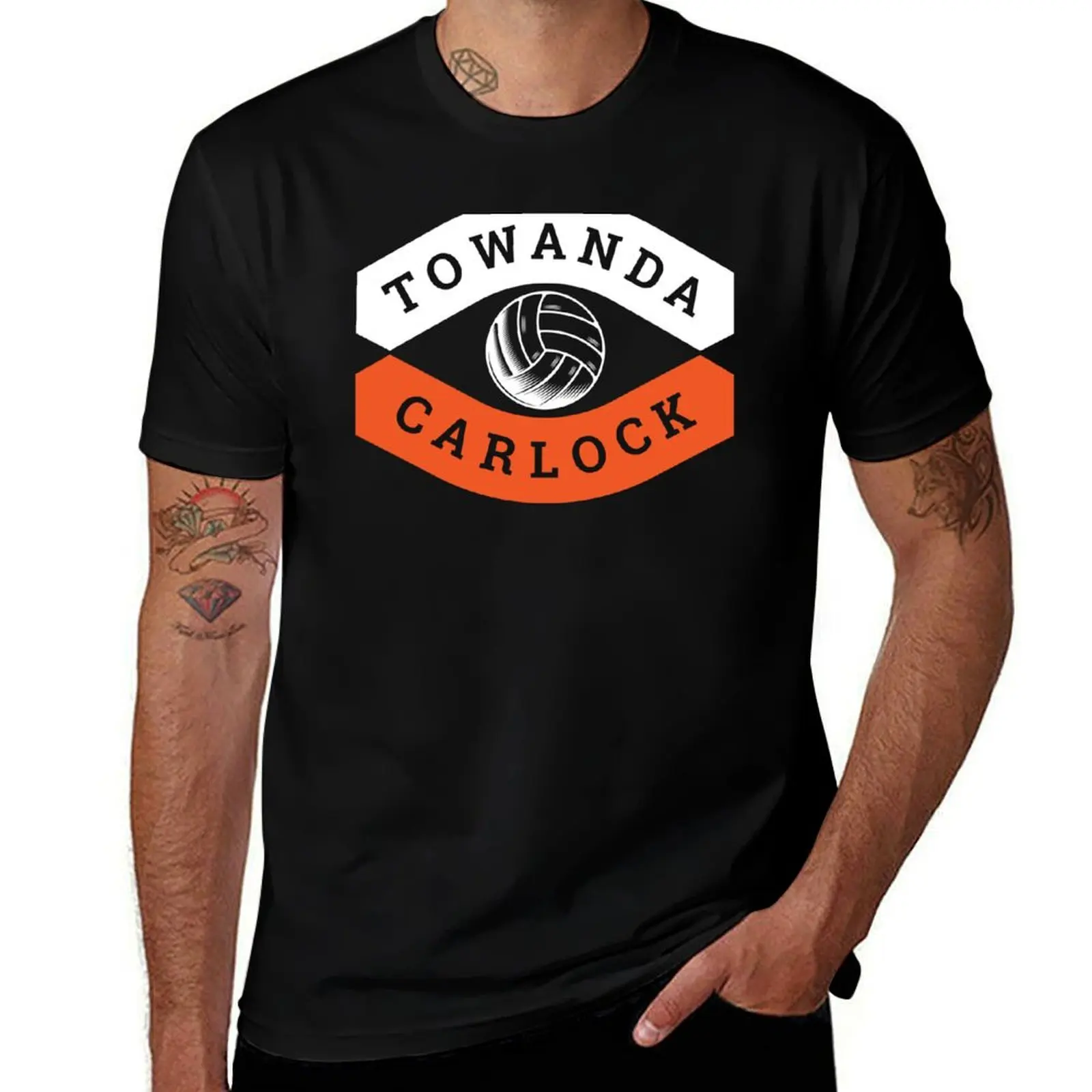 Towanda Carlock Volleyball T-Shirt Trendy Print Short Sleeve T-Shirt