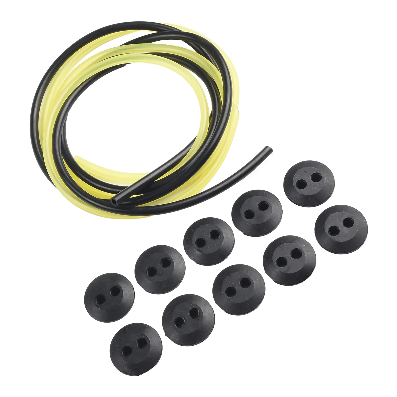 

AAAA12pcs2HolesFuelTank Grommet Rubber With Fuel Line Pipe For Brush Cutter Fuel Pipes Rubber Replacemnt Garden Supplies