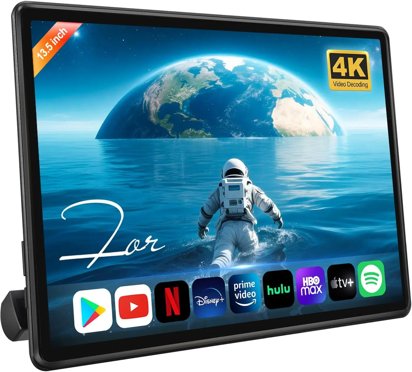 13.5 "4K Video Android Car TV Headrest Display WiFi Bluetooth Function IPS Touch Screen Media Player Phone Control MirrorLink