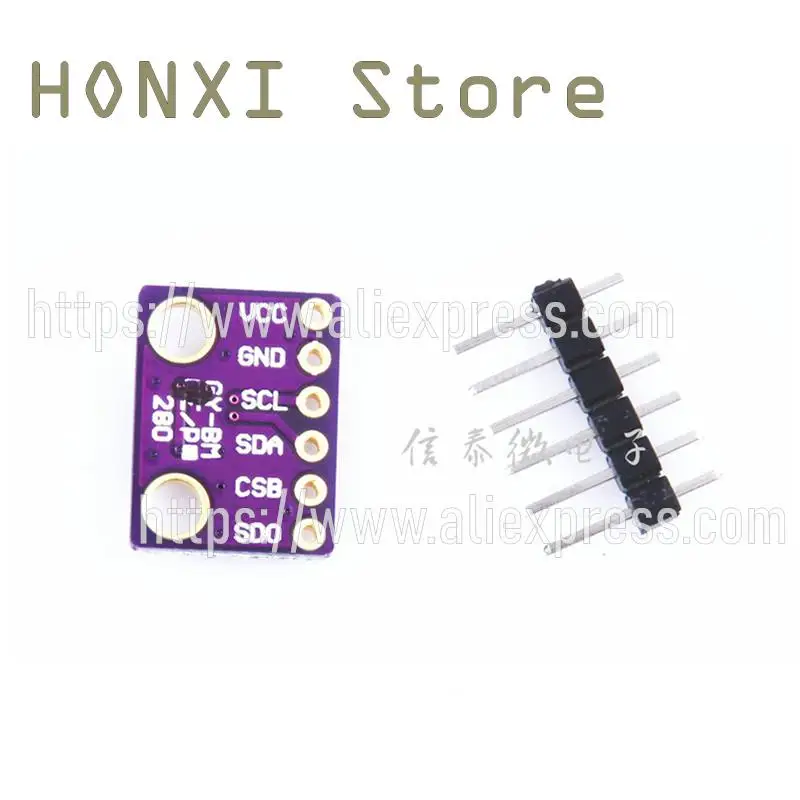 1 Stück GY-BME280-3,3 V bis 5 V Präzisions-Atmosphärendruck-Höhenmesser-Sensor modul