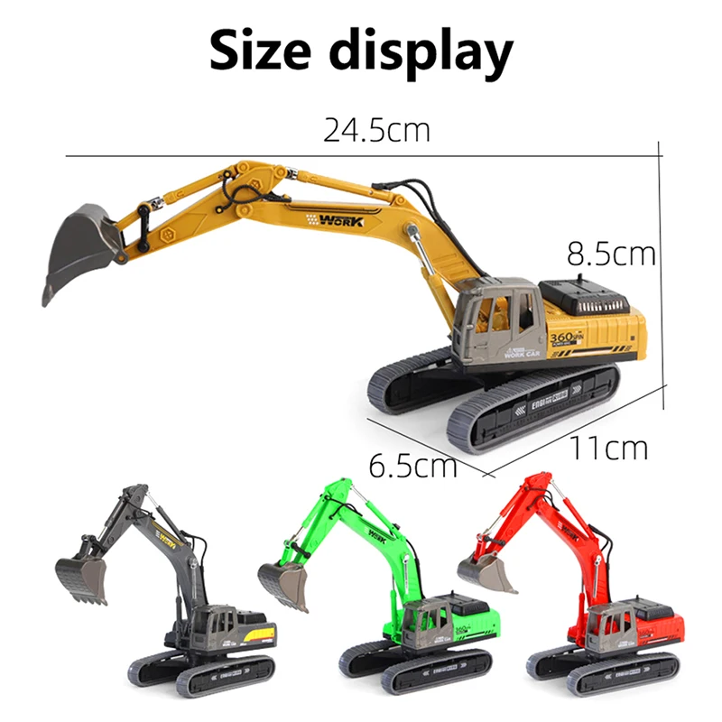 Inertia Excavator Model Engineering Vehicle Children Toy Gift