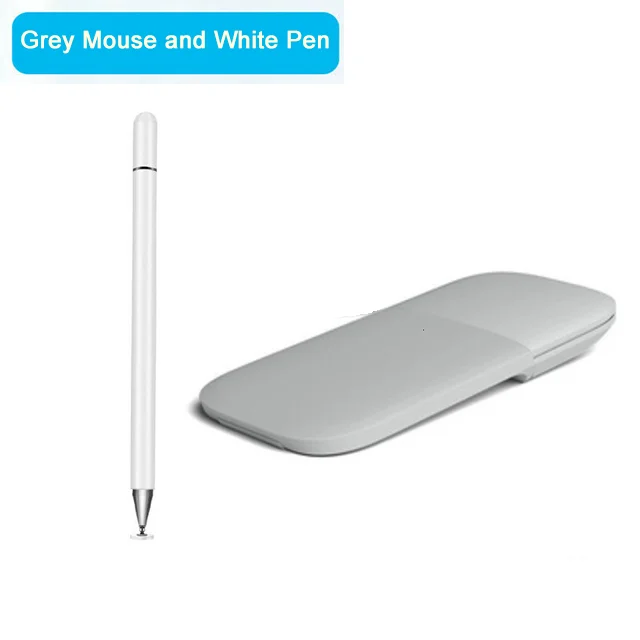 Elrcdnox Bluetooth 4.0 Drahtlose Maus 1600 DPI Folding Arc Touch Maus Schlanke faltbare stille Mäuse mit Touchscreen-Stift für MacBook Laptop 7