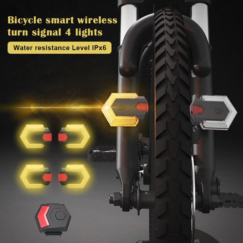 

Intelligent Wireless Bike Riding Turn Signal General Purpose Bright Taillights for Must-have Bicycle Accessories