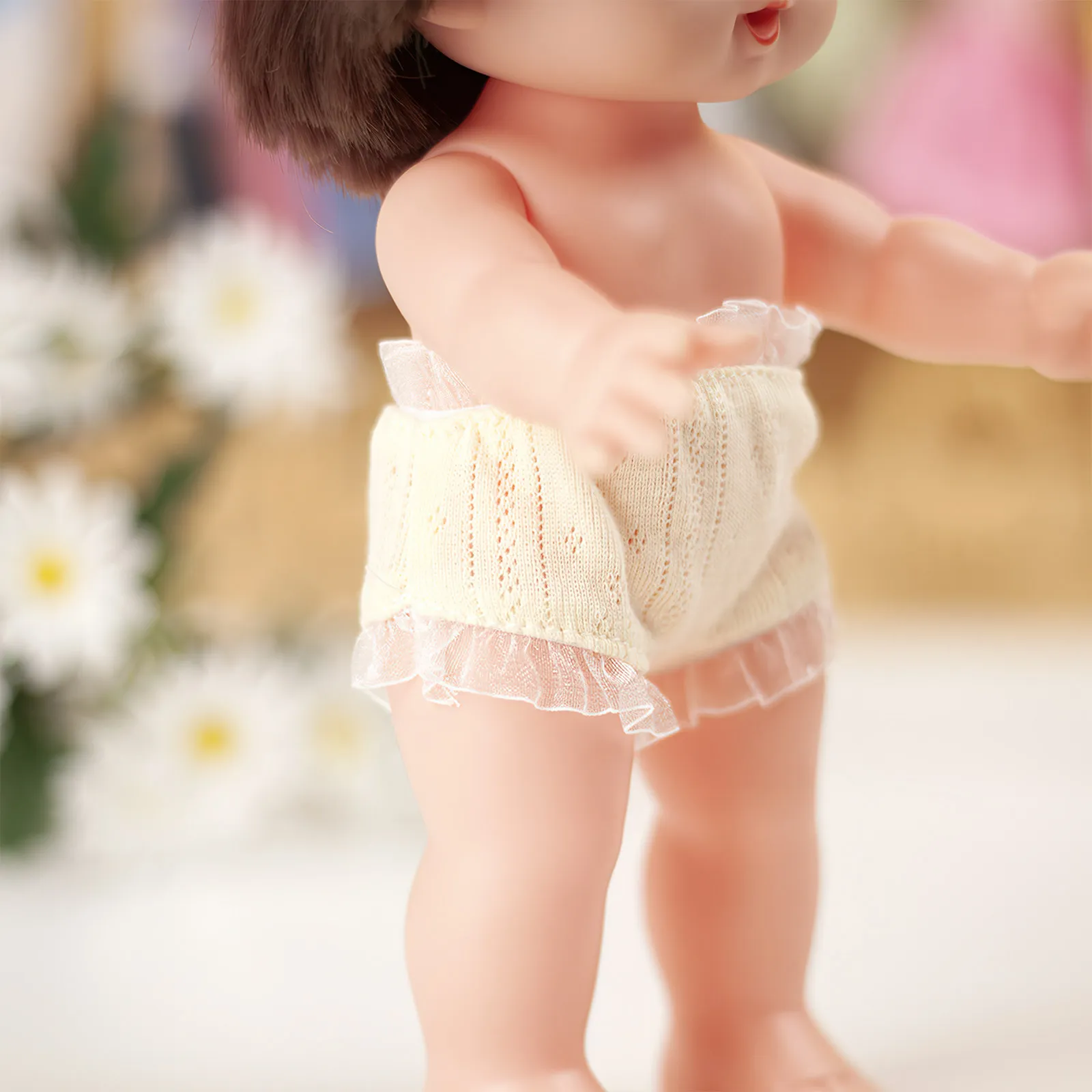

2Pcs Cloth Pretend Play Reusable Training Underwear Soft Mini Panties for Girl Dress Up Accessories Diaper