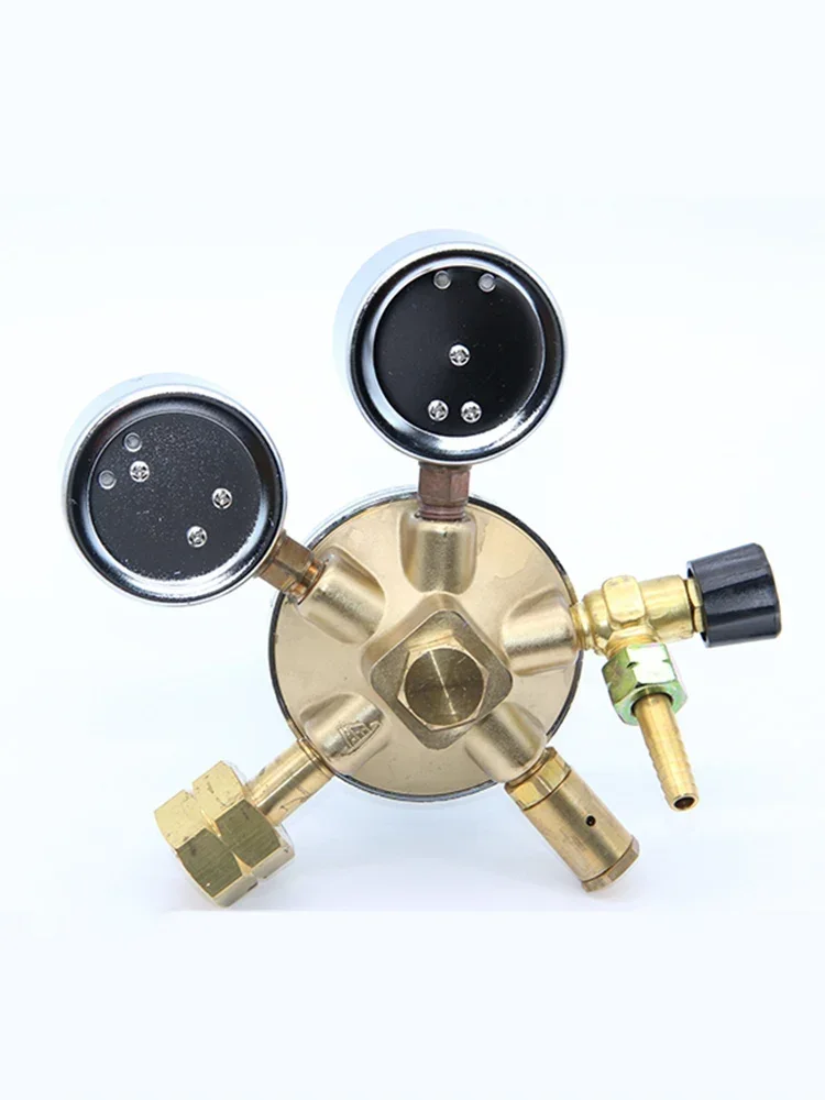 YQQ-9 Hydrogen Pressure Reducer  Regulator Barometer, Gas  Reducing Valve Pressure Gauge