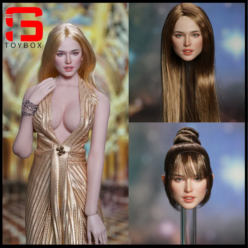 SUPER DUCK SDH048 1/6 Ana de Armas Head Sculpt Hair Carving Model Fit 12