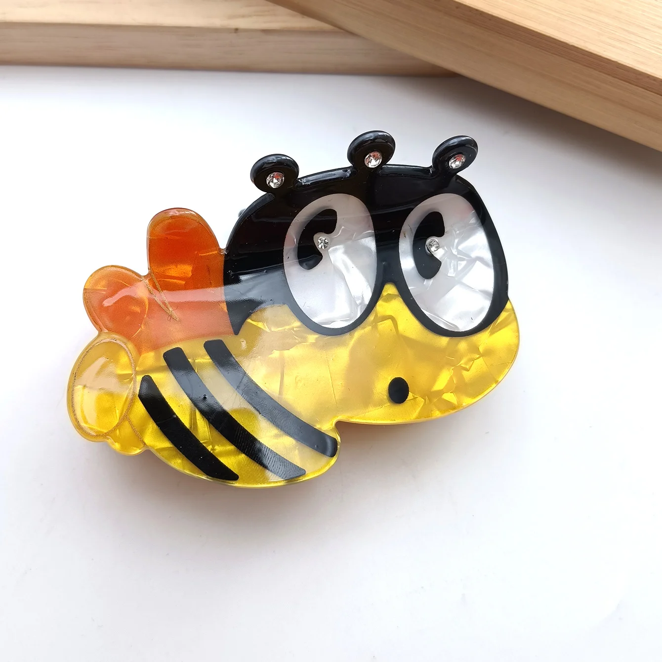 Новая милая пчела, мультяшное животное, зажим для сращивания волос, щипцы для волос, ацетатный хвостик, зажим для волос, украшение для волос