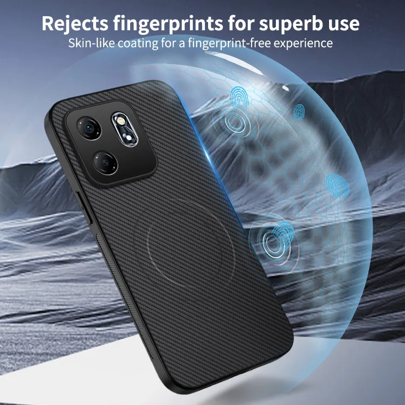 Hard PC+Carbon Fiber Texture For Magsafe Magnetic Case for Xiaomi Redmi Note 15 14 13 12 11 Pro Plus Redmi 15 15C 14C 13C Cover - view 5