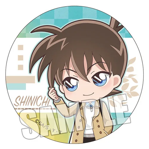 أنيمي المحقق كونان شارة شينيتشي كايتو ران شويتشي أمورو هيجي هايبارا Q نسخة دبوس بروش لطيف مانغا البضائع