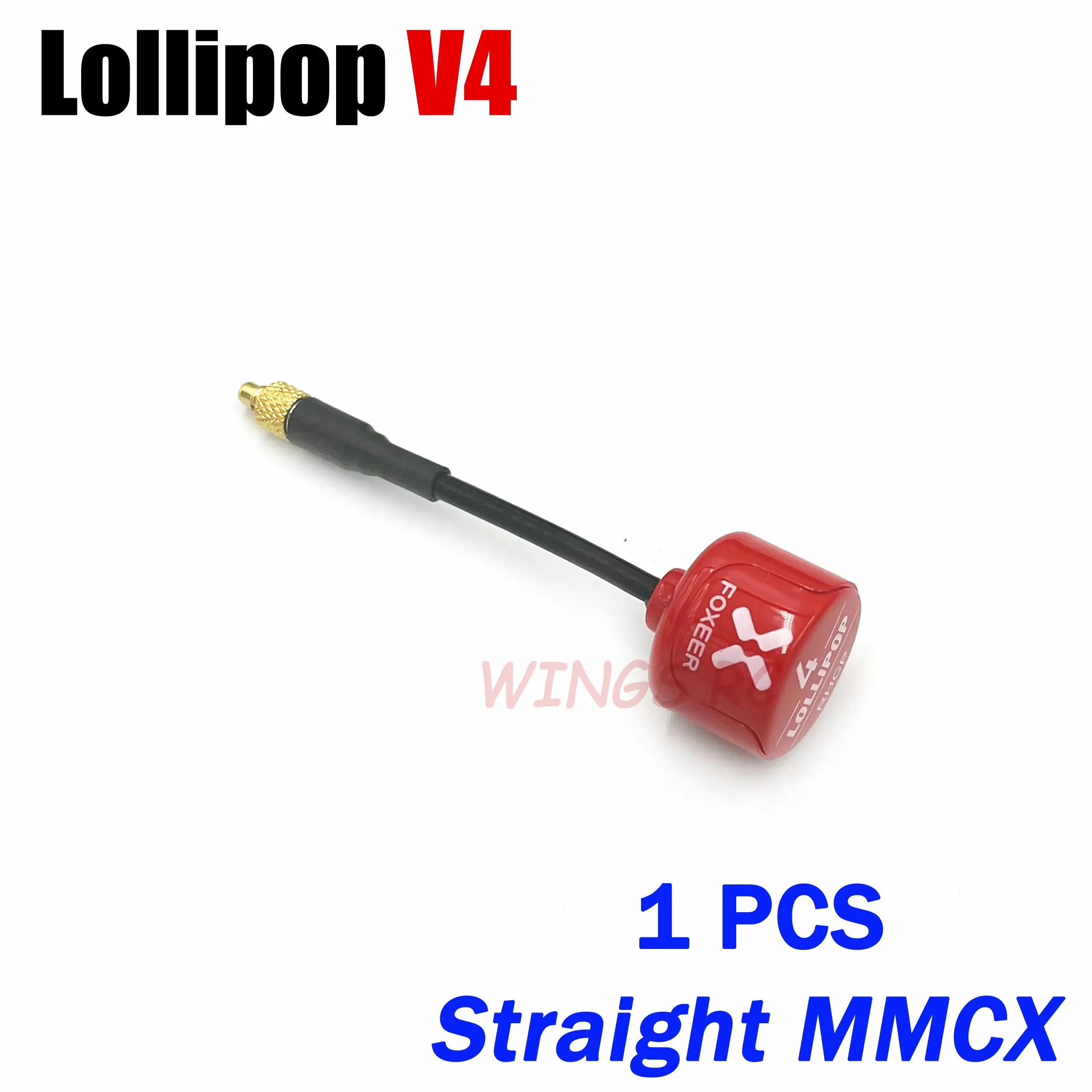 Foxeer-Antenne Lollipop 4 V4 FPV-Antenne 5,8 G 2,6 Dbi Stubby RHCP SMA RPSMA UFL Gerade/Winkel MMCX 7,2 g für FPV RC Racing Drone