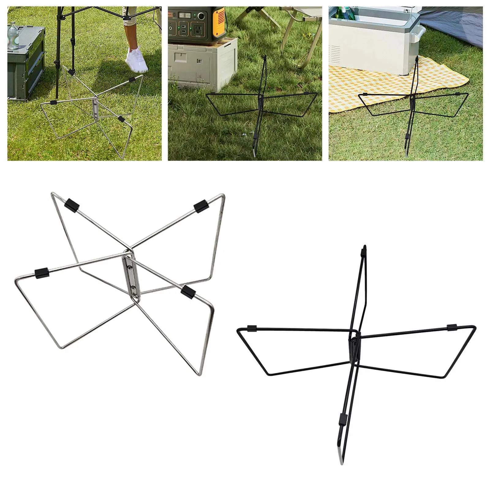 Support de glacière pliable, support de boîte à glace pour réfrigérateur, boîte de rangement isolante pliante légère, support de bagages pour la cuisine et la pêche