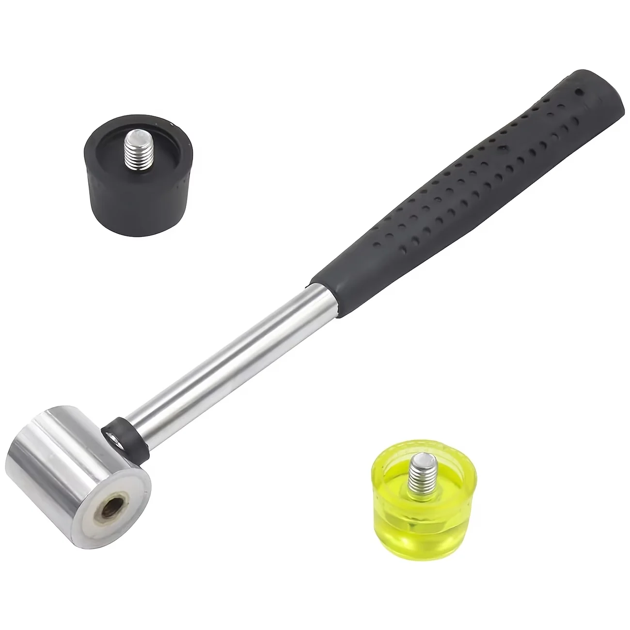 Small Soft Rubber Plastic Mallet, Scratch‑Free Non‑Marring Hammer Tool for Jewelry Making, Repairing, Handcraft Projects
