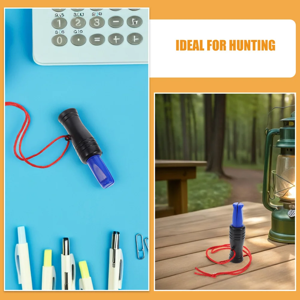 2Pcs Outdoor Survival Whistle Lightweight Duck Sound Imitation Emergency Hunting Portable Bird Call Loud Signal Keychain