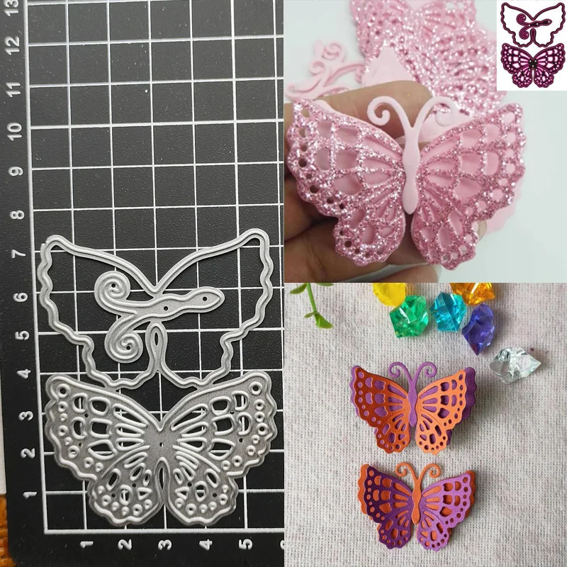 

Butterfly Metal Cutting Dies Stencil Scrapbooking Diy Album Stamp Paper Card Embossing Decor Craft Knife Mould