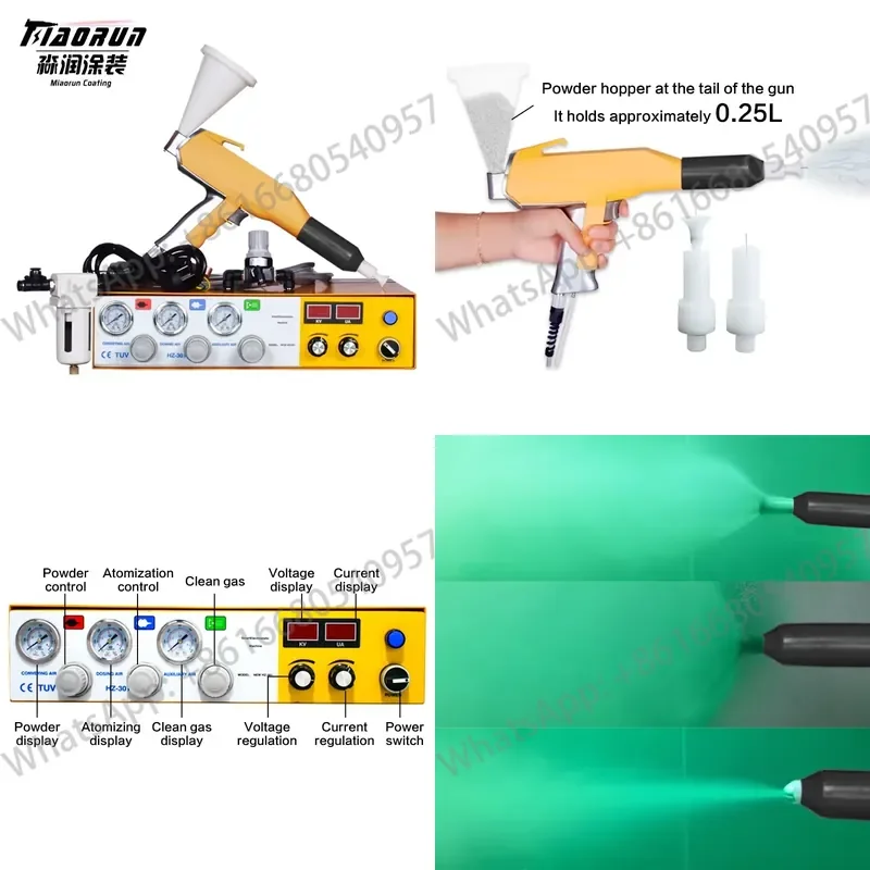 Electrostatic Spray for Small Powder Coatings Used in Paint Shops