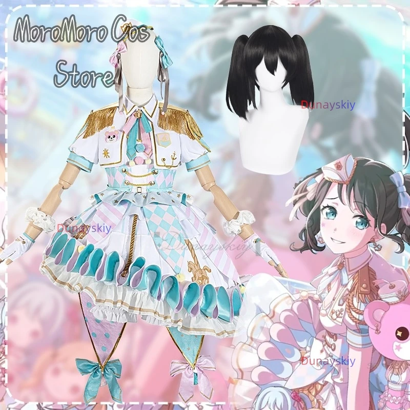 

Anime BanG Dream Misaki Okusawa Cosplay Costume Gorgeous dress Lolita Lovely Uniform Halloween Party Role Play Outfit Carnival