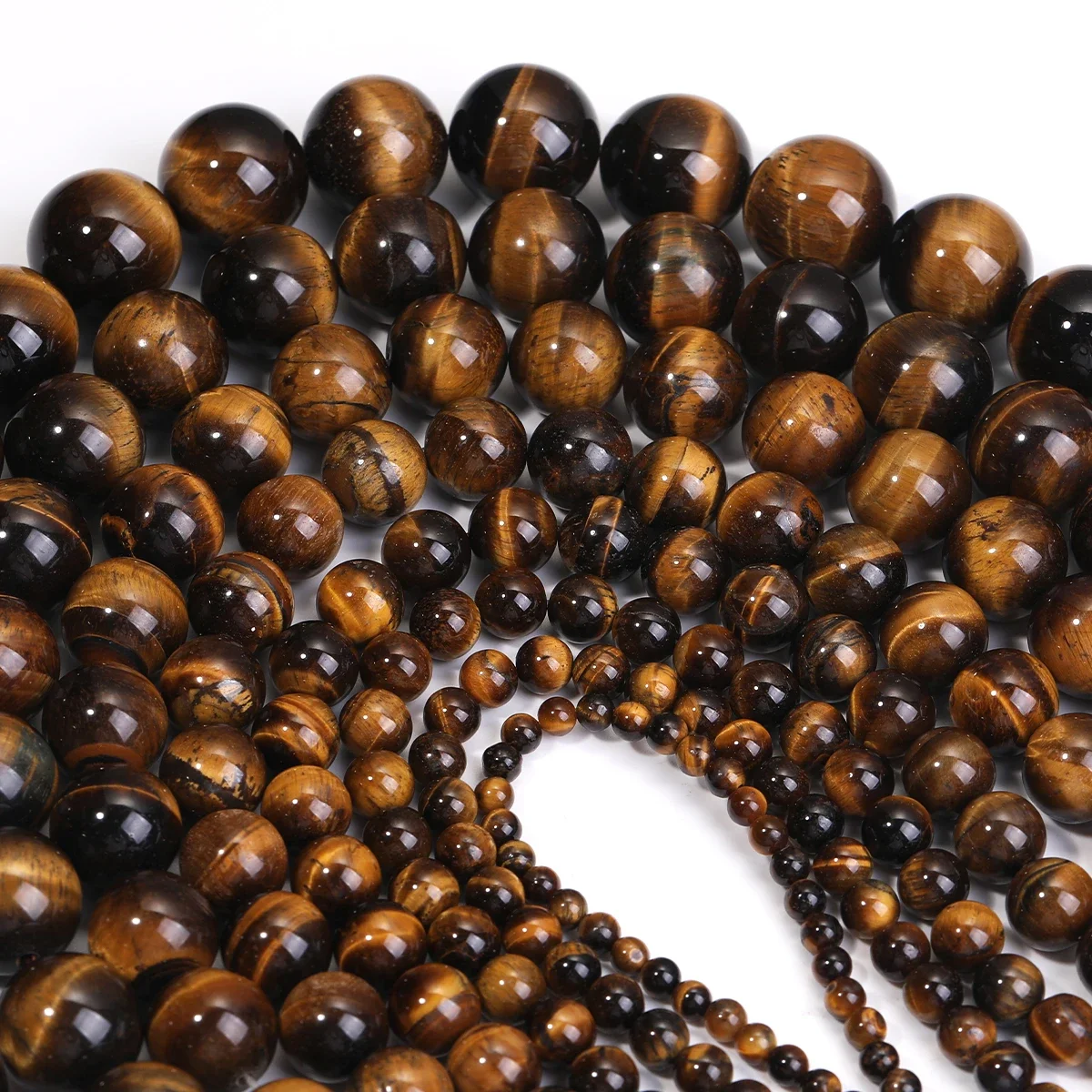 Natural Tiger Eye Stone Beads 4/6/8/10/12/14/16/18mm Buddha Beaded Yoga jewelry Diy Marking Leisure Cuentas de piedra