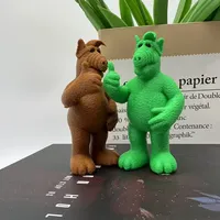 1Pc 3D Printed Belly Alien Decoration, Alien Alf Decoration Ornament, Like and Thumbs Up Alien Decoration, Funny Home Decoration