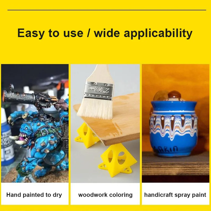 Pyramid Stands Paint Pads Set Triangle Stands Paint Tool Triangle Paint Pads Feet for Woodworking Tools Carpenter Accessories