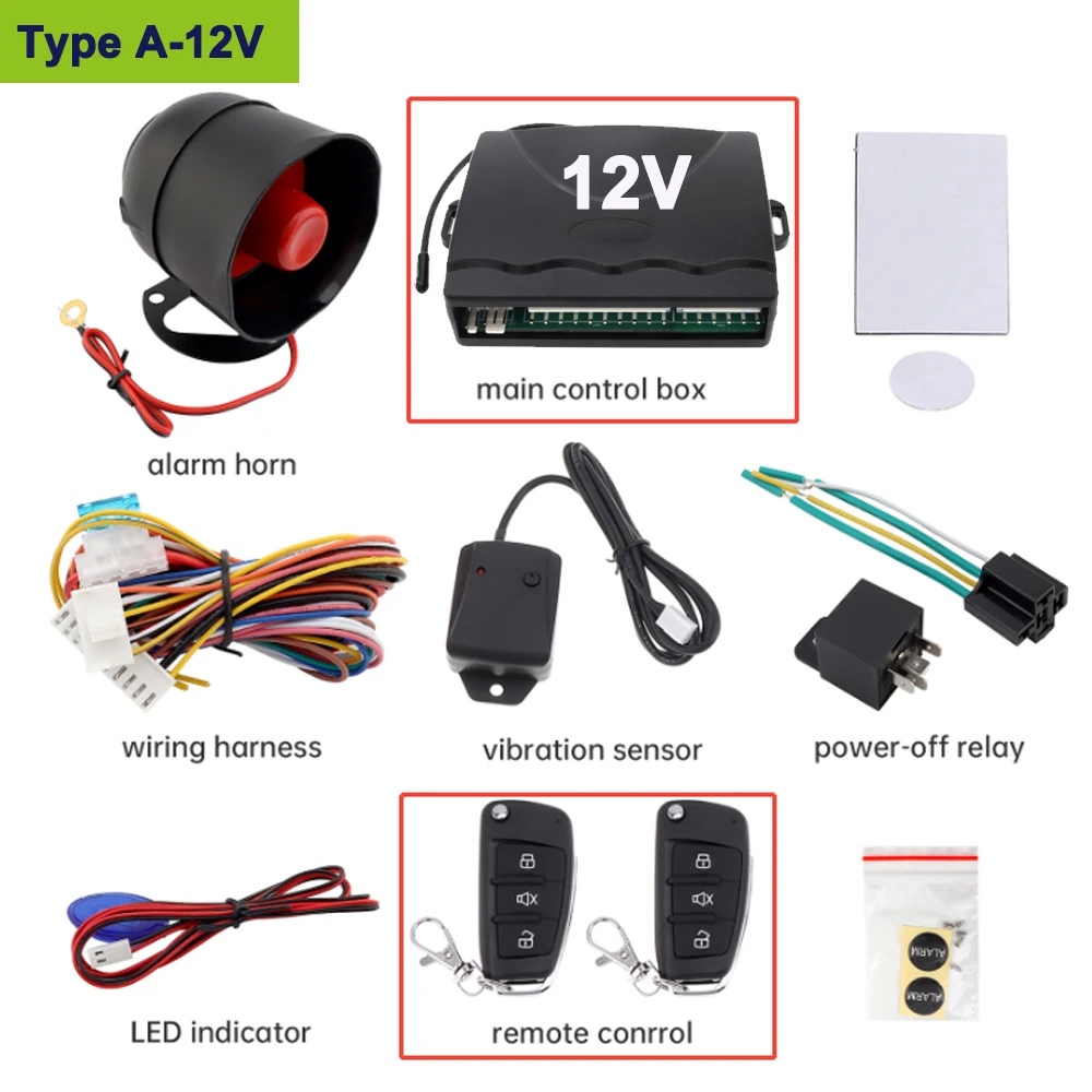 

Car Burglar Alarm Remote Control PKE Car Keyless Entry Engine Start Car Alarm Security System Remote Starter Stop Auto