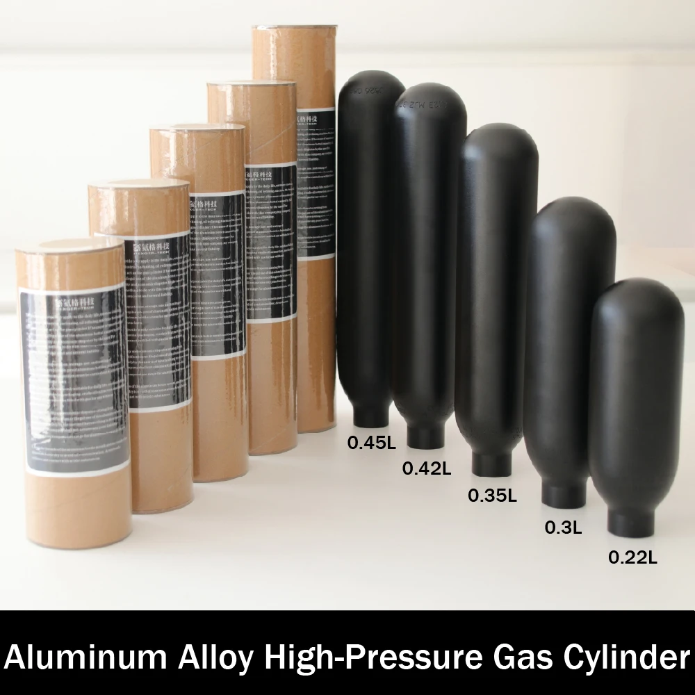 

Aluminum alloy high-pressure gas cylinder 0.22L/0.3L/0.35L/0.42L/0.45L/diving rescue M18 * 1.5