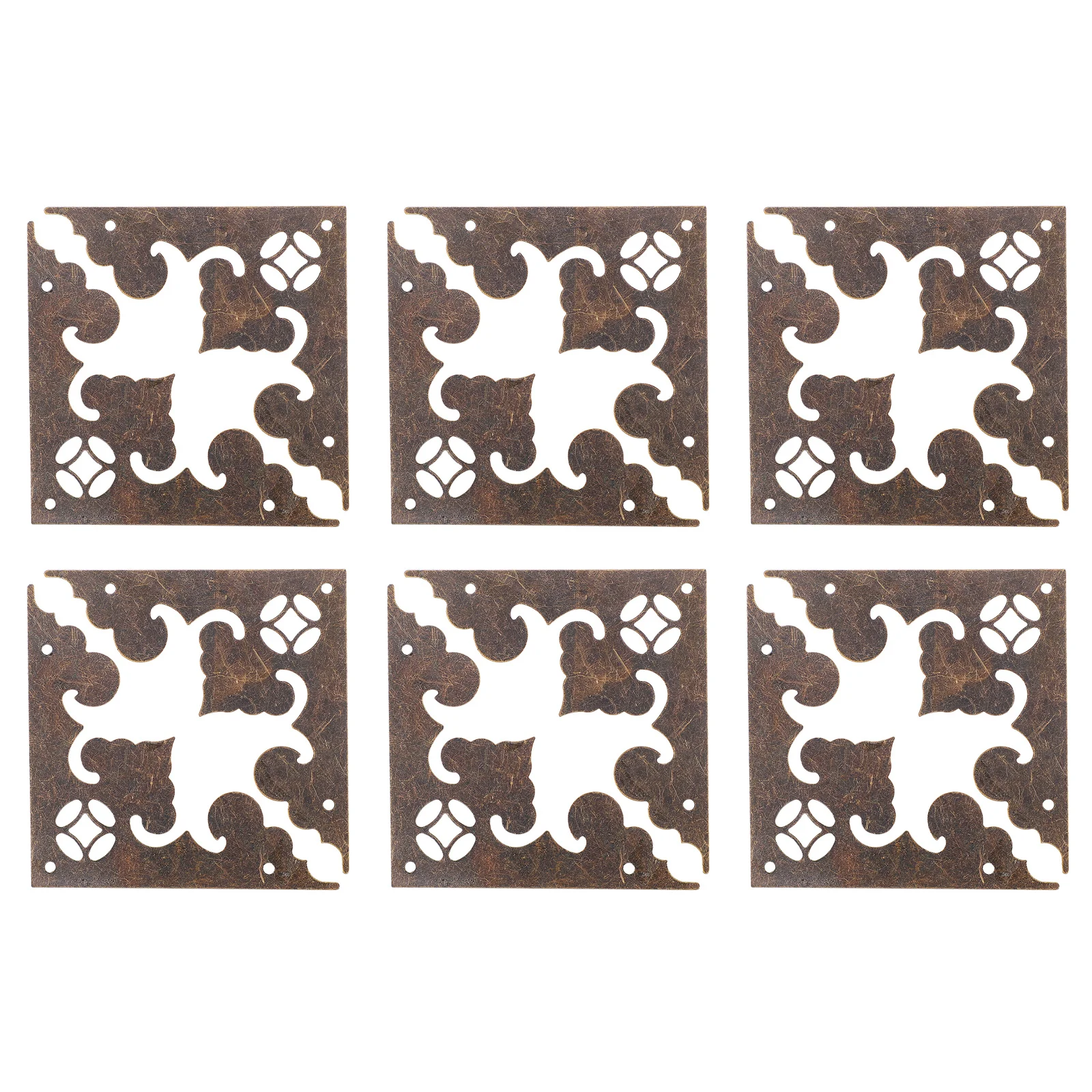 

24 шт., угловые ограждения для мебели, металлические защитные приспособления для деревянных коробок, сундука, шкафов, укрепляющие соединения, декоративные