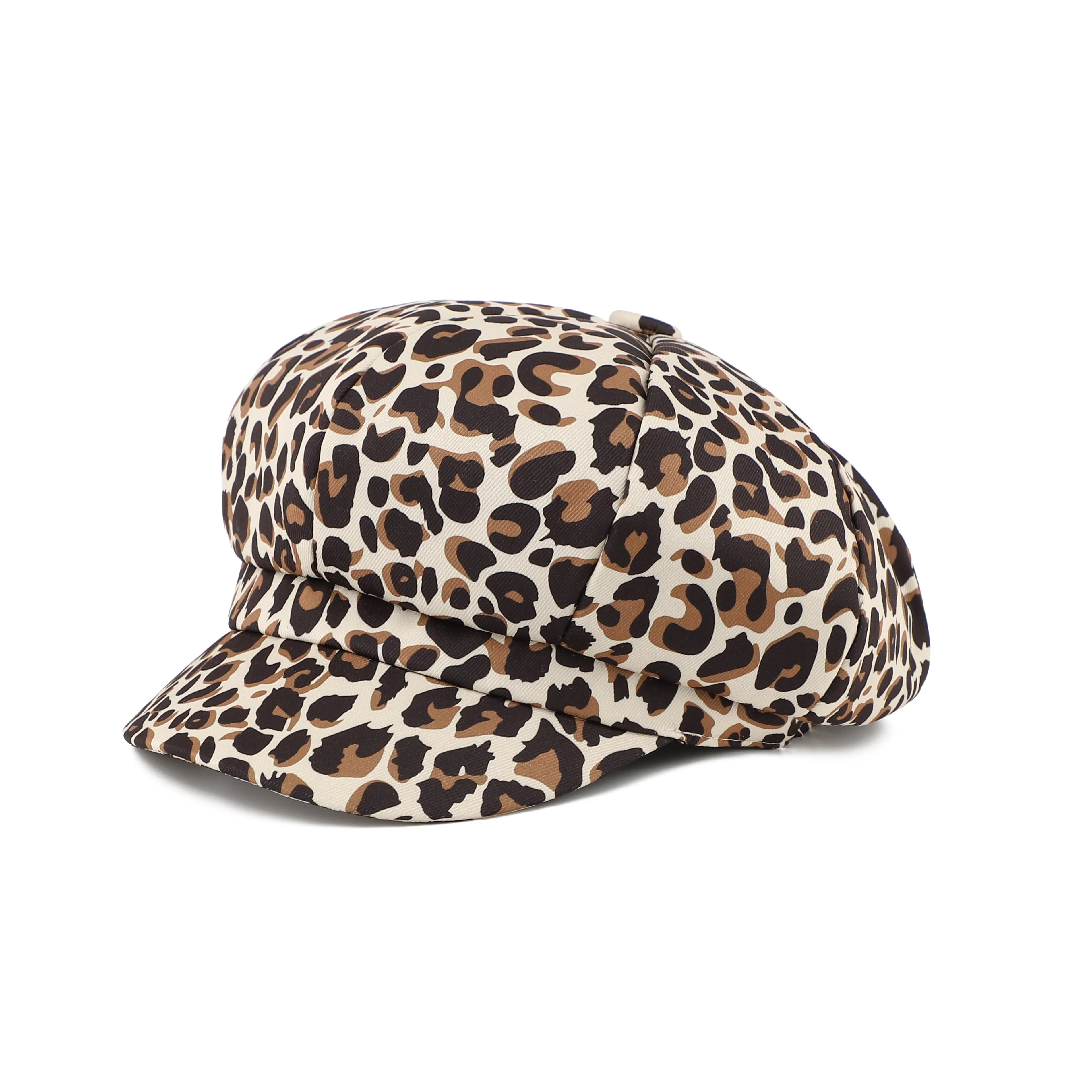 Newsboy Caps Women Leopard Zebra Print Beret Hat Spring Summer Vintage Ladies Cosplay Fashion Retro Hip Hop Casual Painter Cap