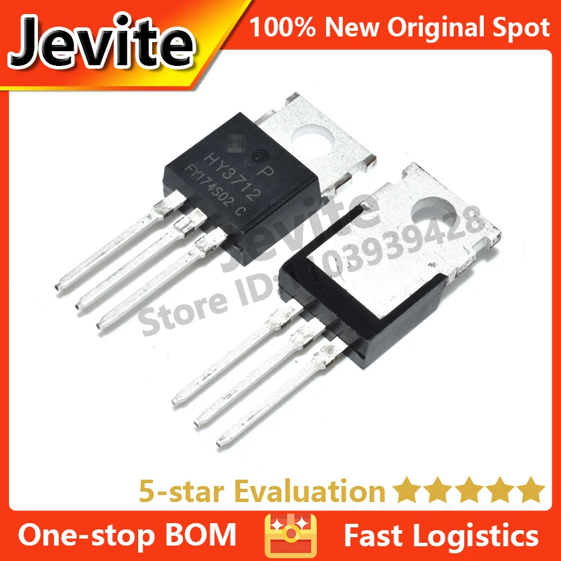 

Jevite 100% New Original electronics Controller 10-50 units/lote HY3712 HY3712P TO-220 125V 170A MOSFET transistor