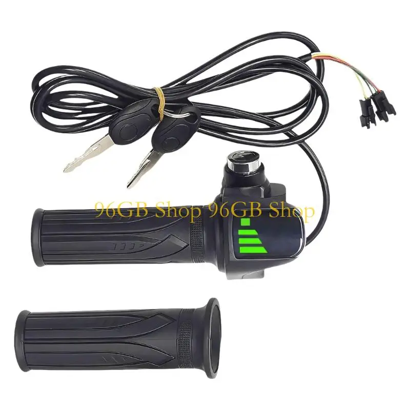 

96GB LCD Speed Display Throttle 36V 48V Twist Grip Throttle Controller 3Pin For Electric Bicycles And Scooters