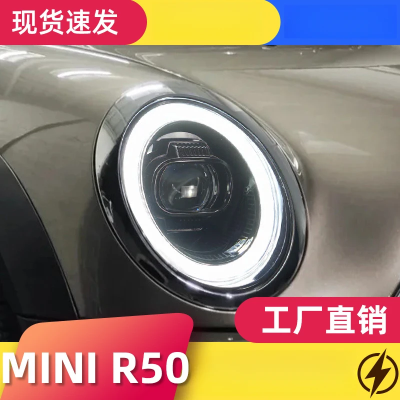 

Фары в сборе для BMW Mini R50, R52, R53 с модифицированными светодиодными ДХО и последовательными поворотниками