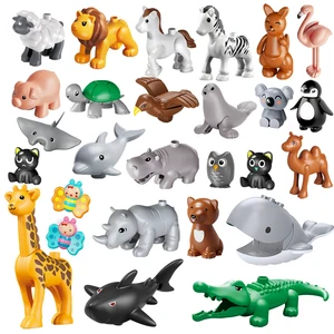 Large -size animal construction blocks for children, large figure, farm series, children's toys, party gift, 26pcs, set 10 Main Sales Fazendinha - №2