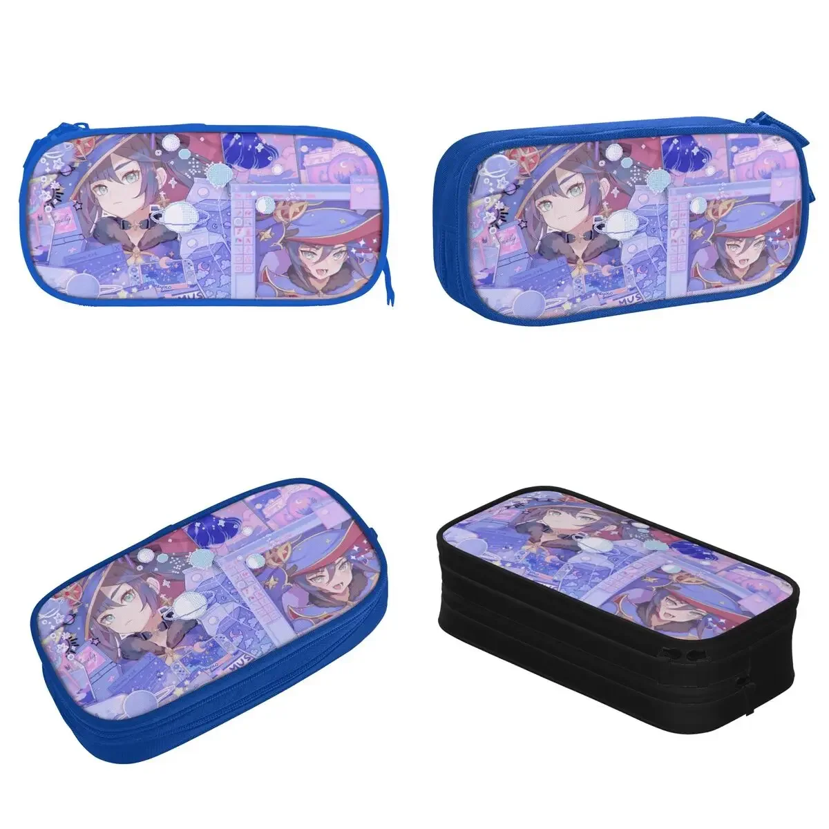 Mona Genshin Impact Anime Girl Pencil Case New   Pen Holder Bag Student Big Capacity Students School Gifts  Pouch