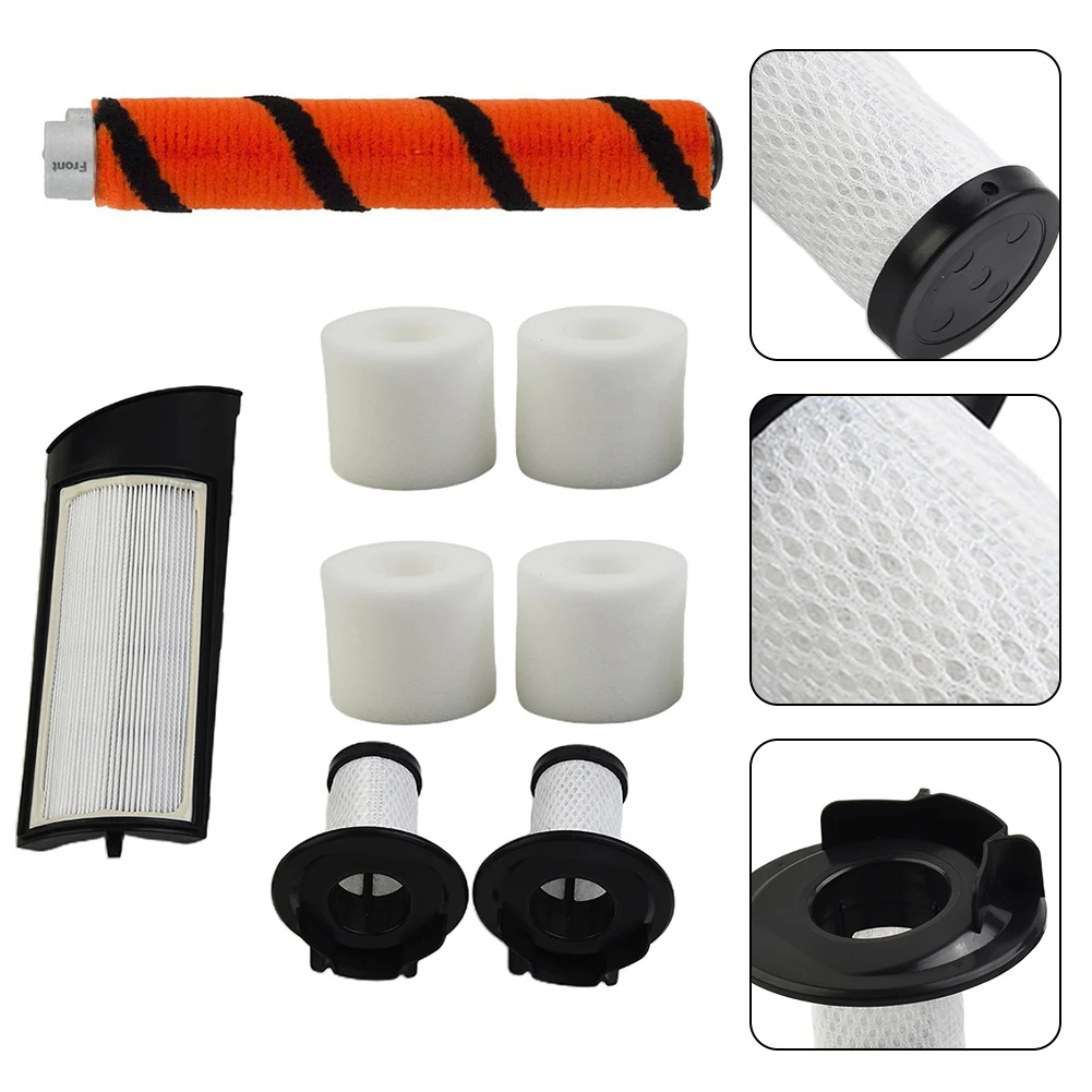 Foam Post Filter Kit Soft Bru/sh Roll For Shark For Vertex Pro For Lift-Away Cordless Vacuum IC160 IC162 Part 491FFJ160